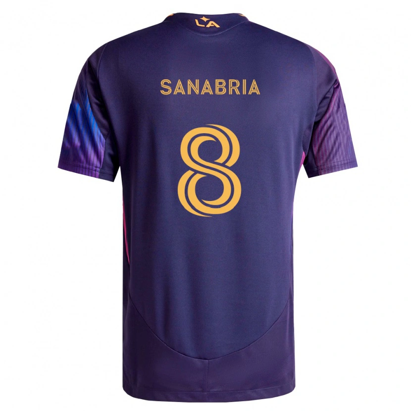 Danxen Homme Maillot Lucas Sanabria #8 Pourpre Foncé Jaune Tenues Extérieur 2026/27 T-Shirt