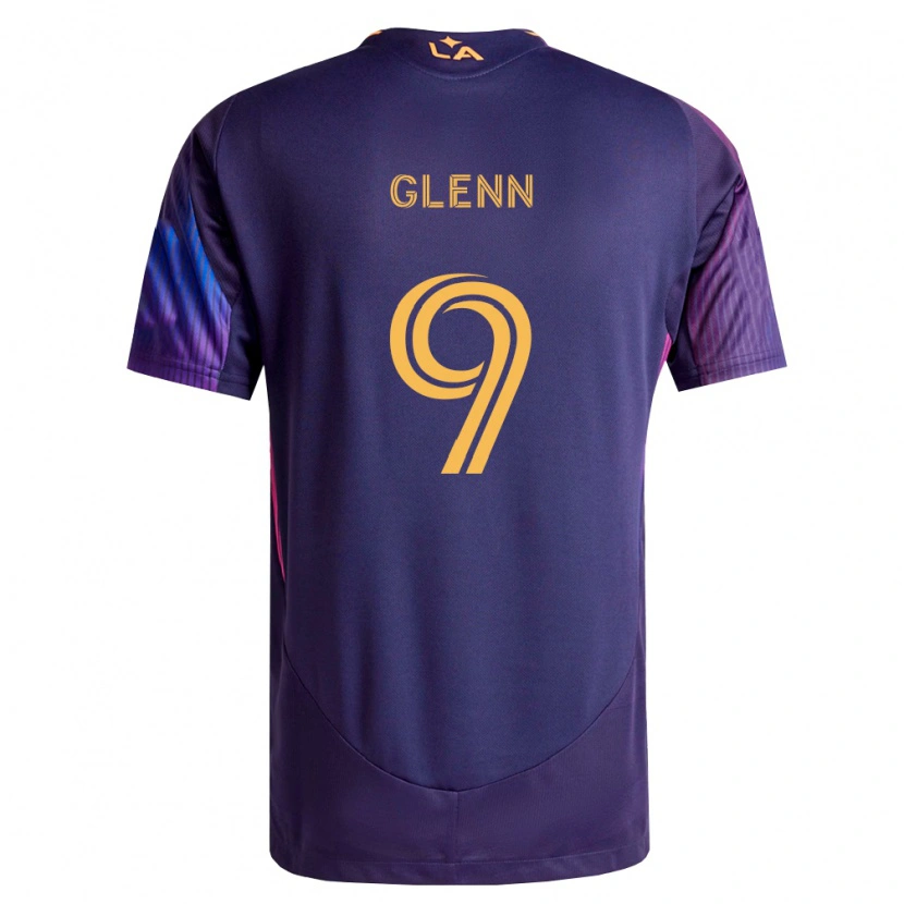 Danxen Homme Maillot Jordan Glenn #9 Pourpre Foncé Jaune Tenues Extérieur 2026/27 T-Shirt