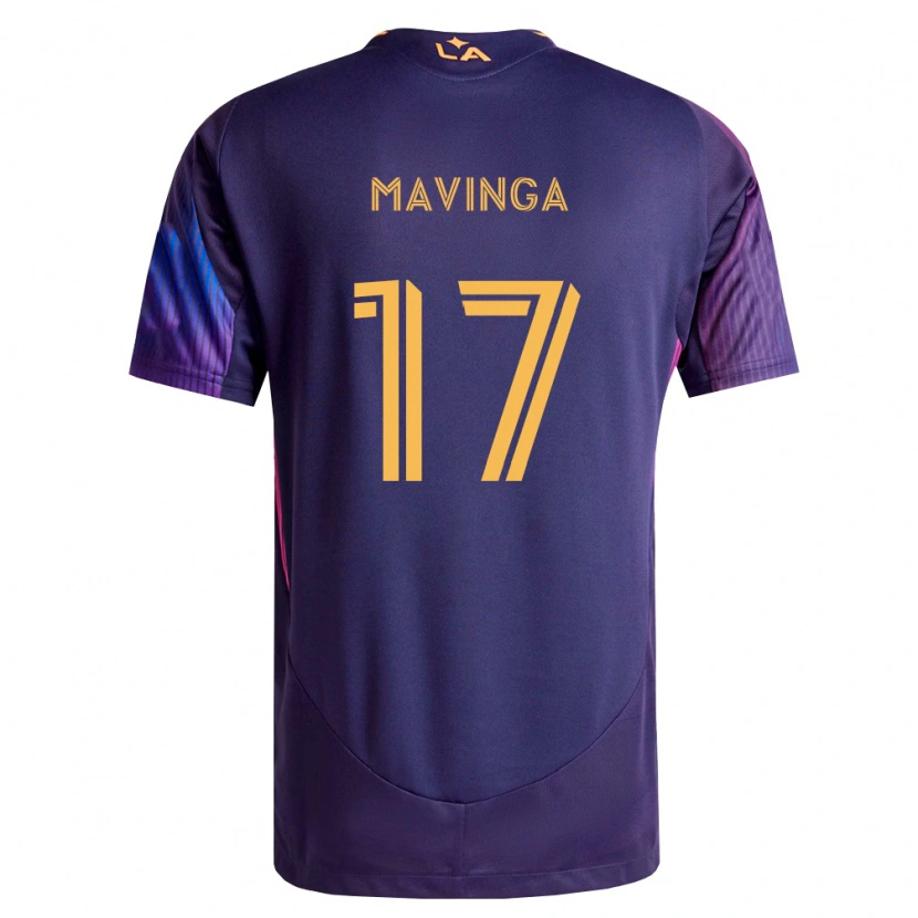 Danxen Homme Maillot Chris Mavinga #17 Pourpre Foncé Jaune Tenues Extérieur 2026/27 T-Shirt