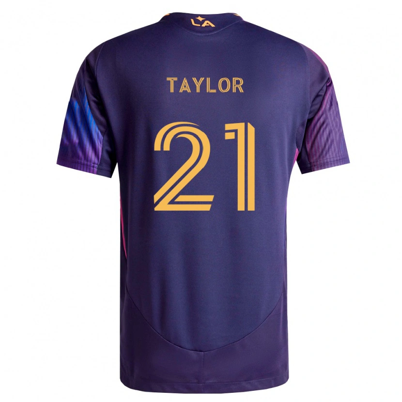 Danxen Homme Maillot Robert Taylor #21 Pourpre Foncé Jaune Tenues Extérieur 2026/27 T-Shirt