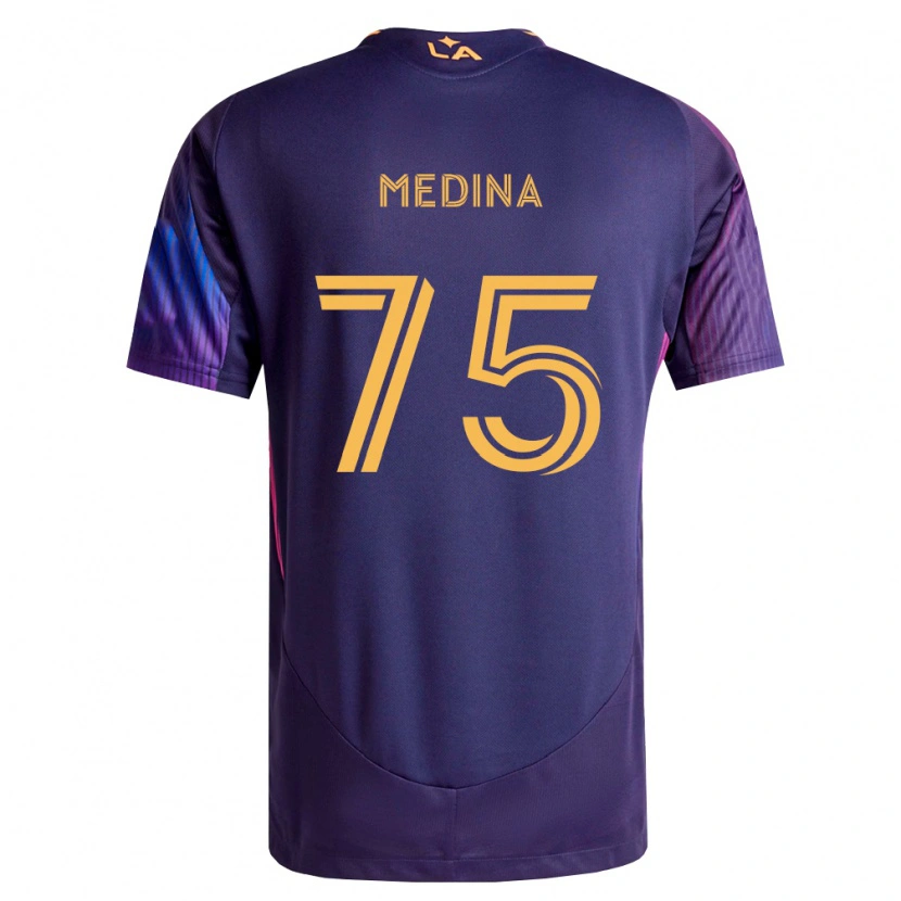 Danxen Homme Maillot Aaron Medina #75 Pourpre Foncé Jaune Tenues Extérieur 2026/27 T-Shirt