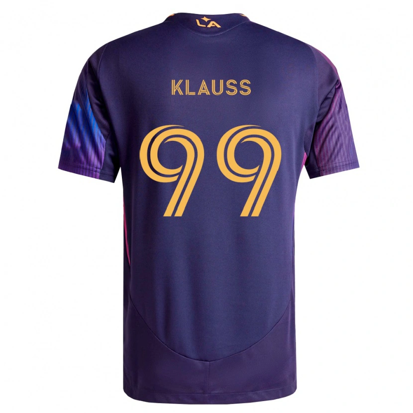 Danxen Homme Maillot João Klauss #99 Pourpre Foncé Jaune Tenues Extérieur 2026/27 T-Shirt