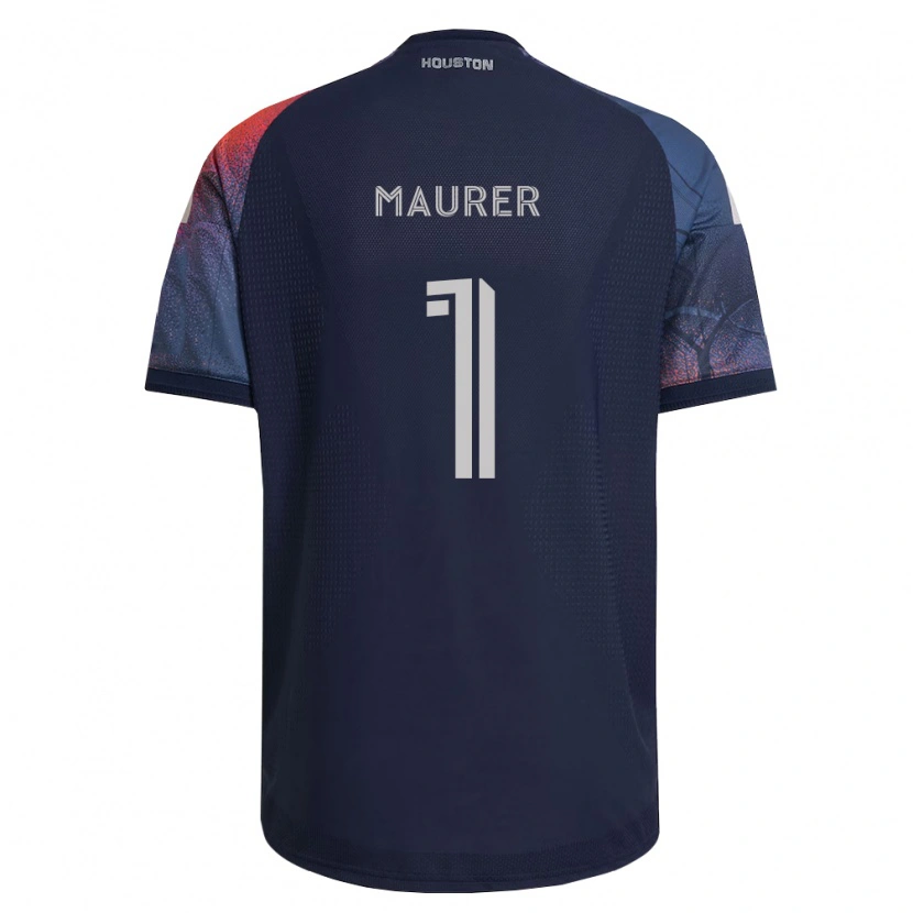 Danxen Homme Maillot Jimmy Maurer #1 Bleu Foncé Blanc Orange Tenues Extérieur 2026/27 T-Shirt