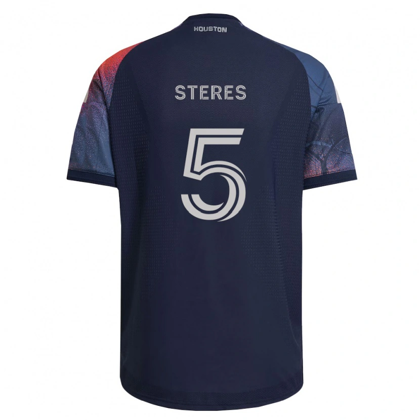 Danxen Homme Maillot Daniel Steres #5 Bleu Foncé Blanc Orange Tenues Extérieur 2026/27 T-Shirt
