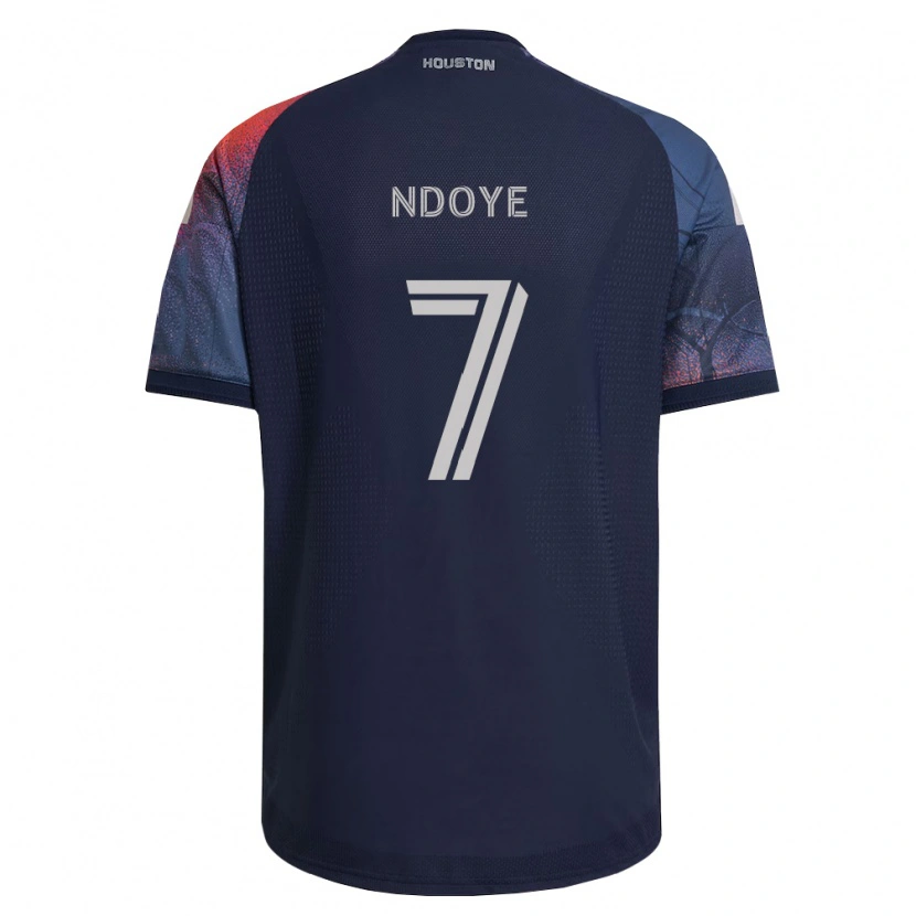 Danxen Homme Maillot Papa Ndoye #7 Bleu Foncé Blanc Orange Tenues Extérieur 2026/27 T-Shirt