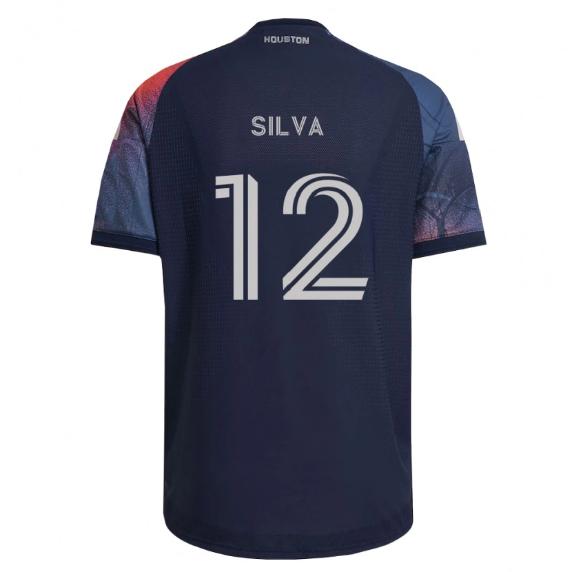 Danxen Homme Maillot Vinicius Silva #12 Bleu Foncé Blanc Orange Tenues Extérieur 2026/27 T-Shirt