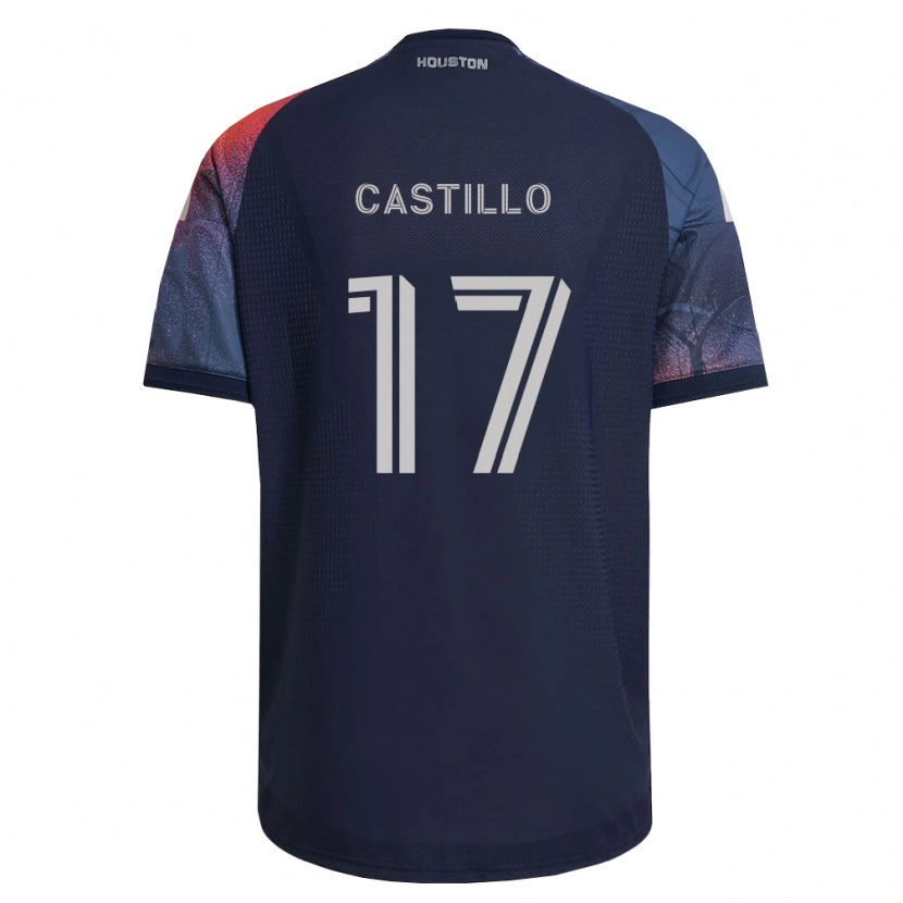 Danxen Homme Maillot Joyner Castillo #17 Bleu Foncé Blanc Orange Tenues Extérieur 2026/27 T-Shirt