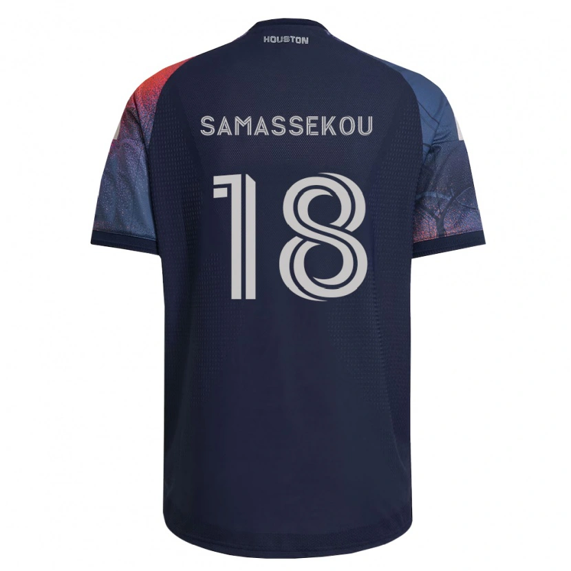 Danxen Homme Maillot Diadié Samassékou #18 Bleu Foncé Blanc Orange Tenues Extérieur 2026/27 T-Shirt