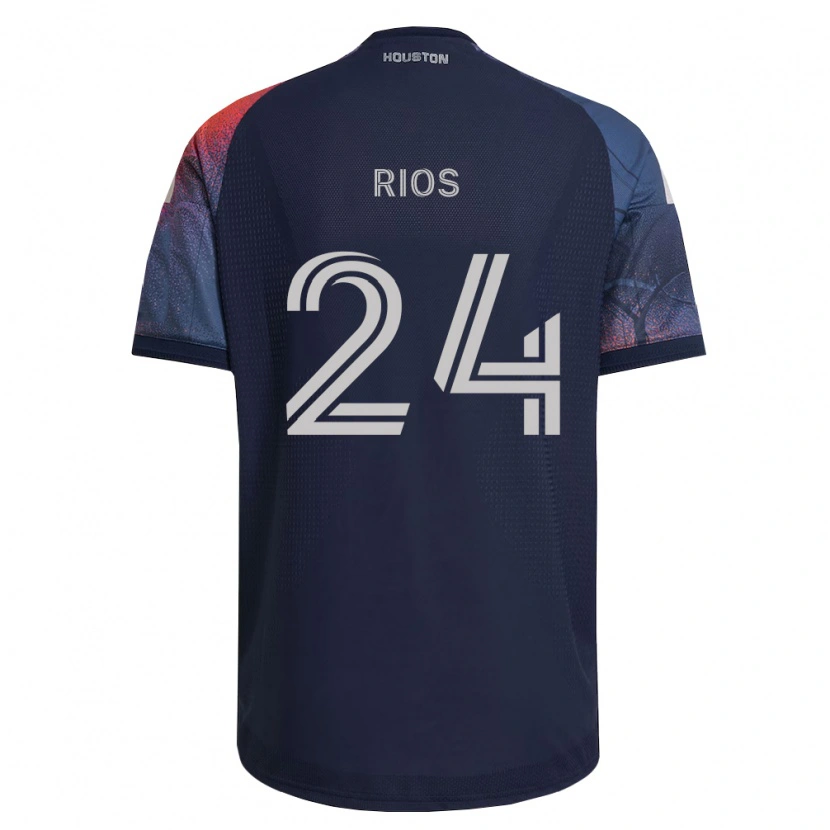 Danxen Homme Maillot Paolo Ríos #24 Bleu Foncé Blanc Orange Tenues Extérieur 2026/27 T-Shirt