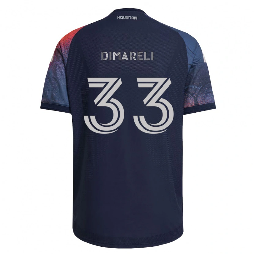 Danxen Homme Maillot Mattheo Dimareli #33 Bleu Foncé Blanc Orange Tenues Extérieur 2026/27 T-Shirt