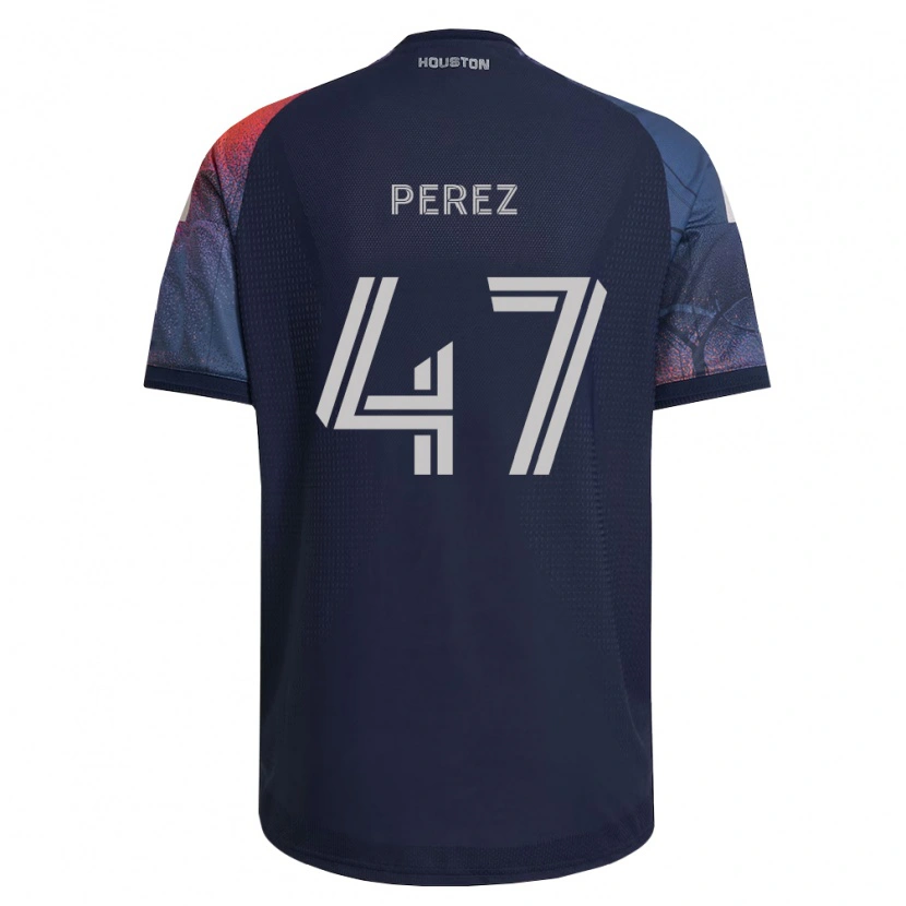 Danxen Homme Maillot Jaizhiño Perez #47 Bleu Foncé Blanc Orange Tenues Extérieur 2026/27 T-Shirt