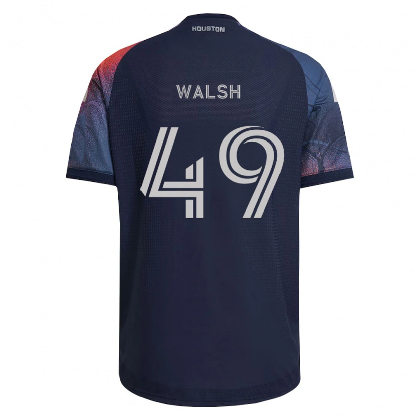 Danxen Homme Maillot Kian Walsh #49 Bleu Foncé Blanc Orange Tenues Extérieur 2026/27 T-Shirt