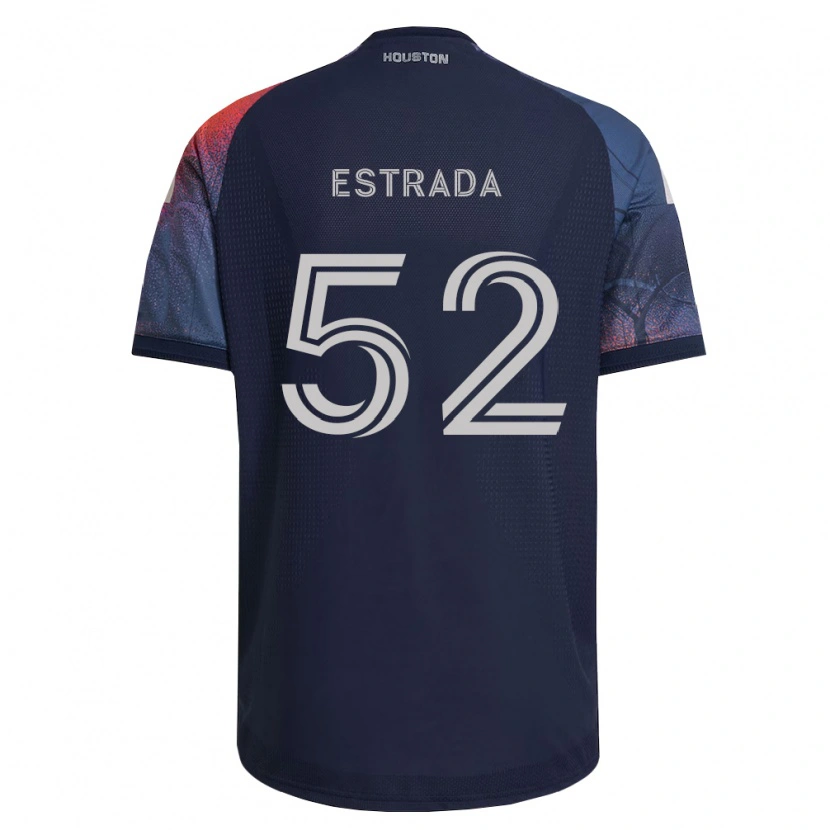 Danxen Homme Maillot Jorge Estrada #52 Bleu Foncé Blanc Orange Tenues Extérieur 2026/27 T-Shirt