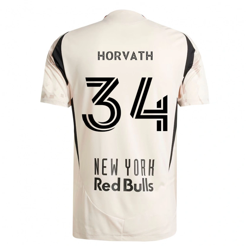 Danxen Homme Maillot Ethan Horvath #34 Blanc Cassé Rouge Noir Tenues Extérieur 2026/27 T-Shirt