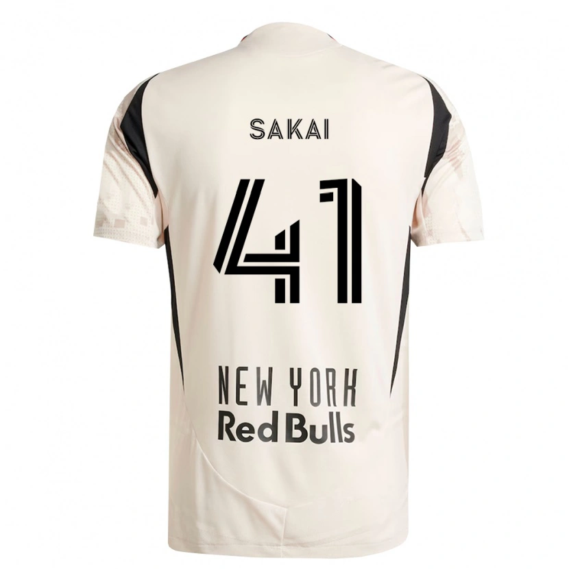 Danxen Homme Maillot Shunya Sakai #41 Blanc Cassé Rouge Noir Tenues Extérieur 2026/27 T-Shirt