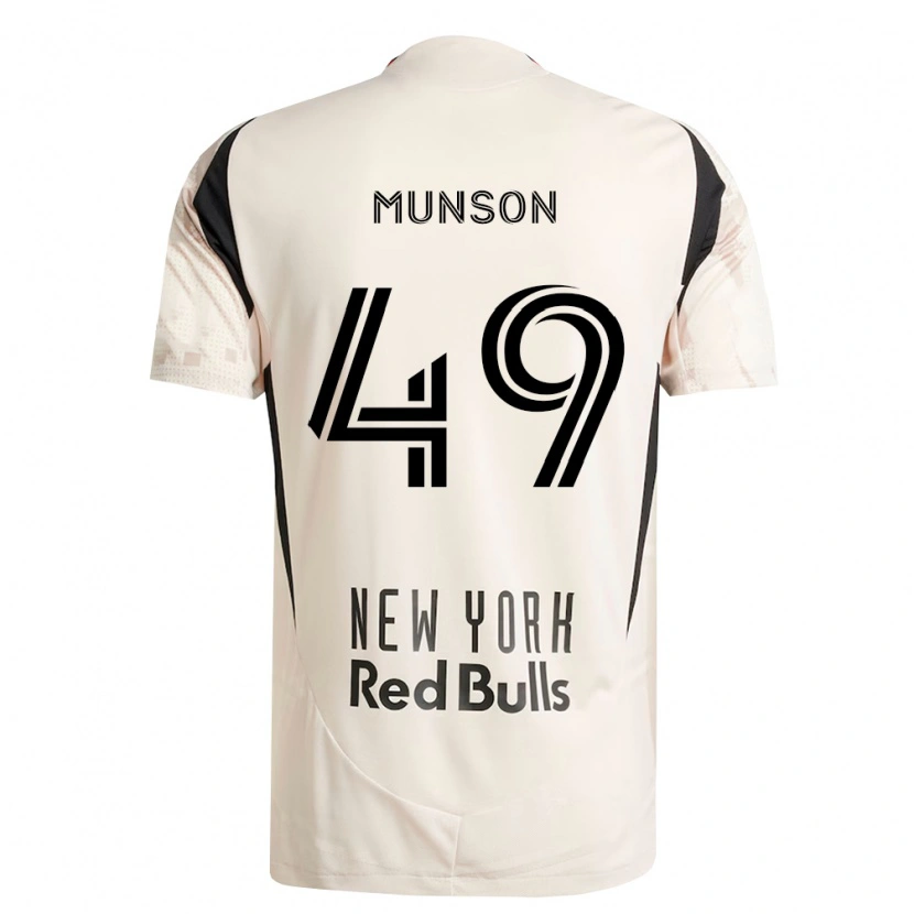 Danxen Homme Maillot Josh Munson #49 Blanc Cassé Rouge Noir Tenues Extérieur 2026/27 T-Shirt