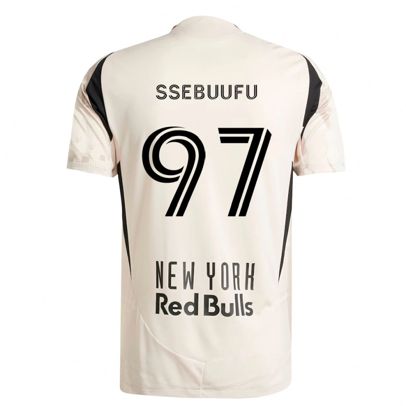 Danxen Homme Maillot Frank Ssebuufu #97 Blanc Cassé Rouge Noir Tenues Extérieur 2026/27 T-Shirt