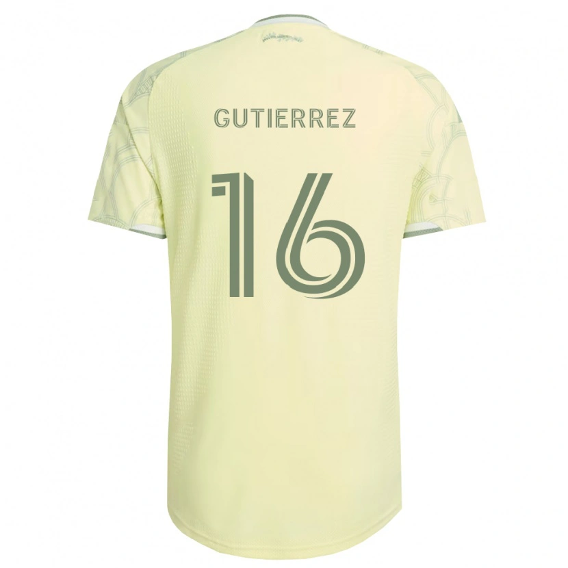 Danxen Homme Maillot Diego Gutiérrez #16 Beige Blanc Tenues Extérieur 2026/27 T-Shirt