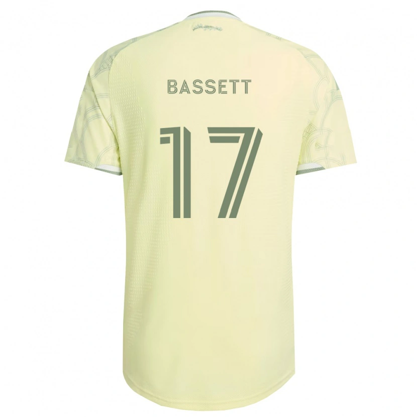 Danxen Homme Maillot Cole Bassett #17 Beige Blanc Tenues Extérieur 2026/27 T-Shirt