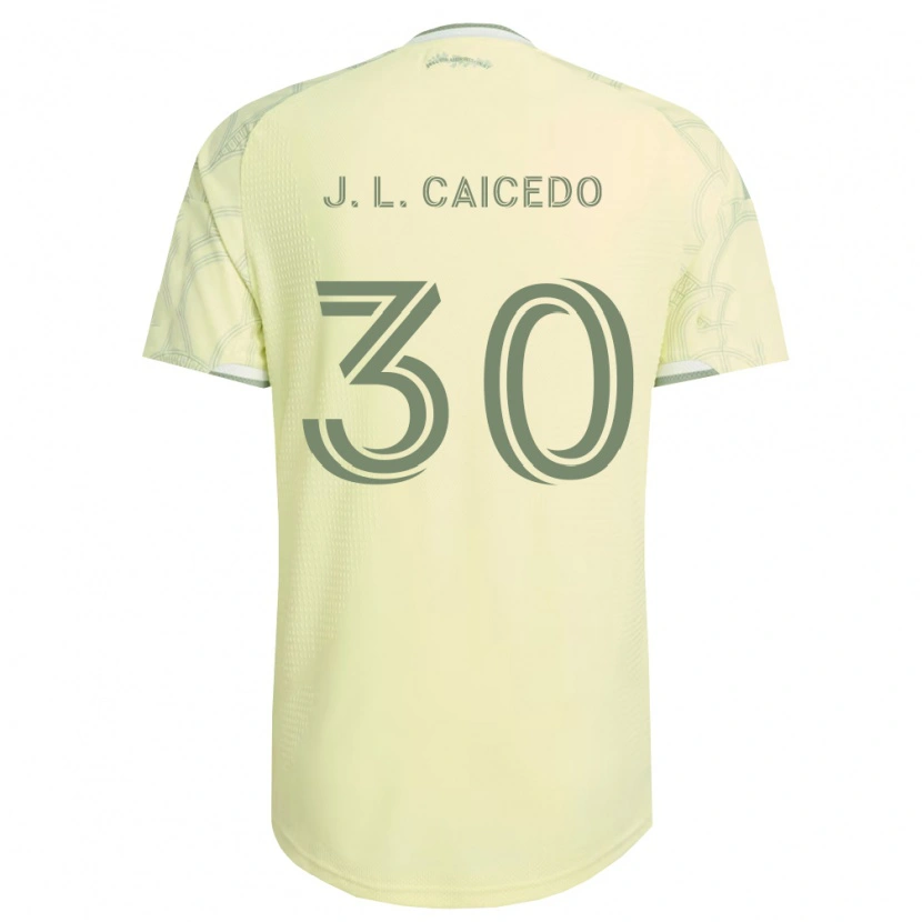 Danxen Homme Maillot José Caicedo #30 Beige Blanc Tenues Extérieur 2026/27 T-Shirt