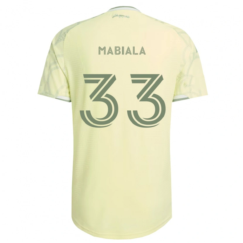 Danxen Homme Maillot Larrys Mabiala #33 Beige Blanc Tenues Extérieur 2026/27 T-Shirt