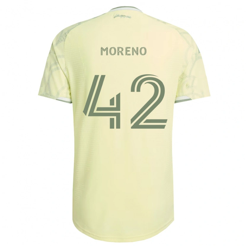 Danxen Homme Maillot Alexis Moreno #42 Beige Blanc Tenues Extérieur 2026/27 T-Shirt