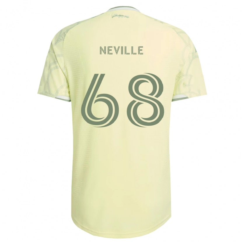 Danxen Homme Maillot Harvey Neville #68 Beige Blanc Tenues Extérieur 2026/27 T-Shirt