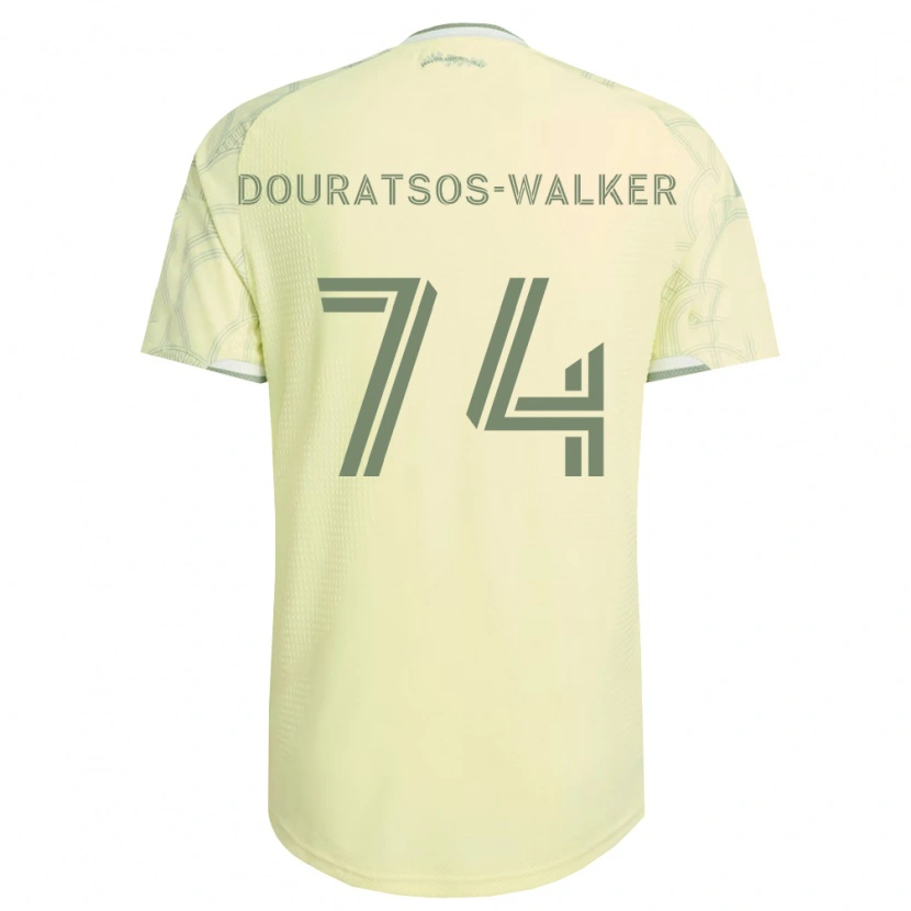Danxen Homme Maillot Elias Douratsos-Walker #74 Beige Blanc Tenues Extérieur 2026/27 T-Shirt