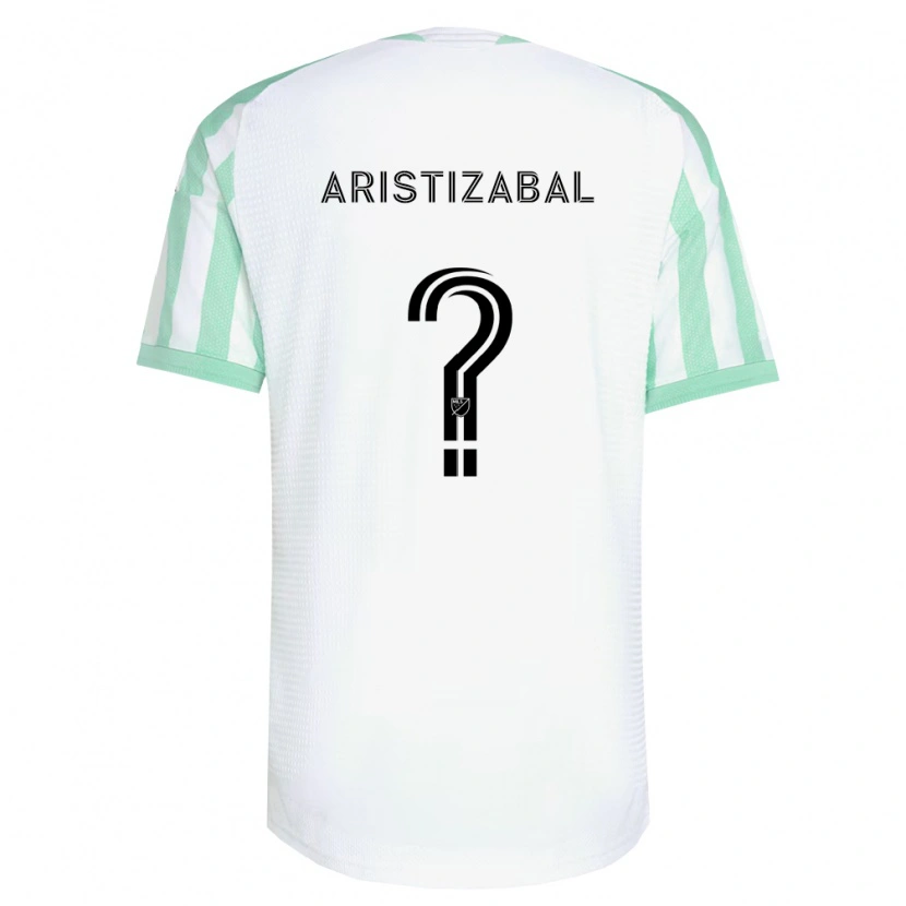 Danxen Homme Maillot Nicolas Aristizabal #0 Vert Clair Noir Blanc Tenues Extérieur 2026/27 T-Shirt