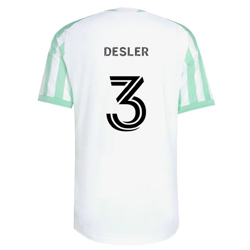 Danxen Homme Maillot Mikkel Desler #3 Vert Clair Noir Blanc Tenues Extérieur 2026/27 T-Shirt