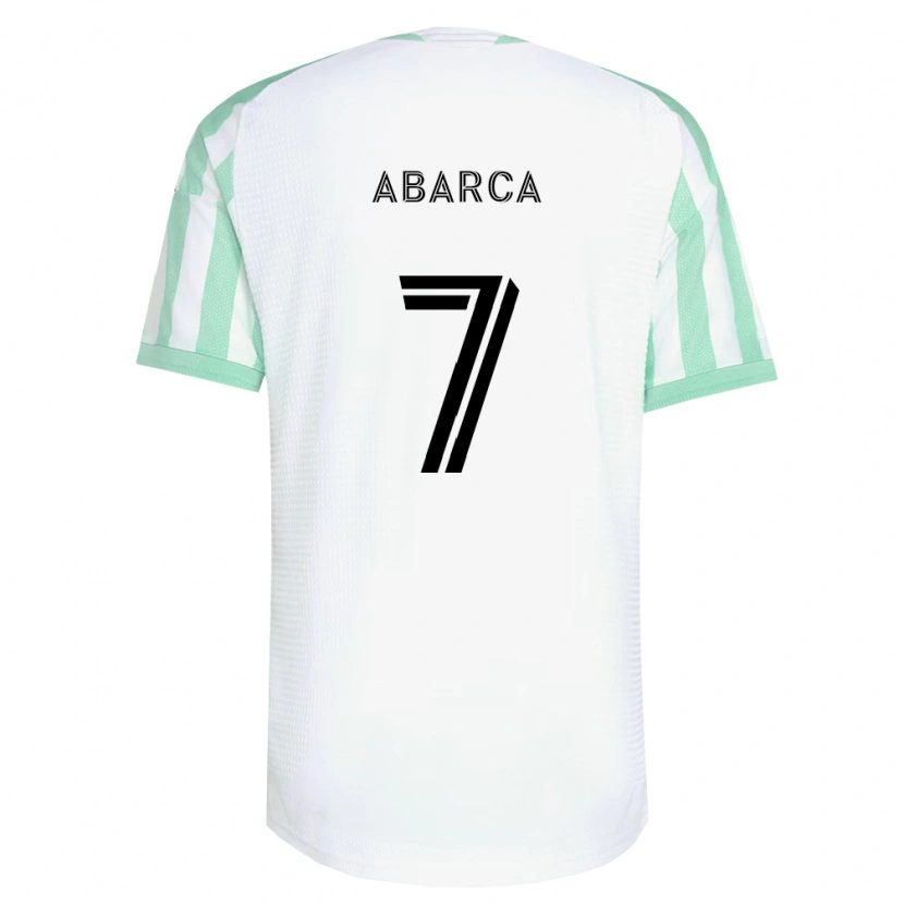 Danxen Homme Maillot Diego Abarca #7 Vert Clair Noir Blanc Tenues Extérieur 2026/27 T-Shirt