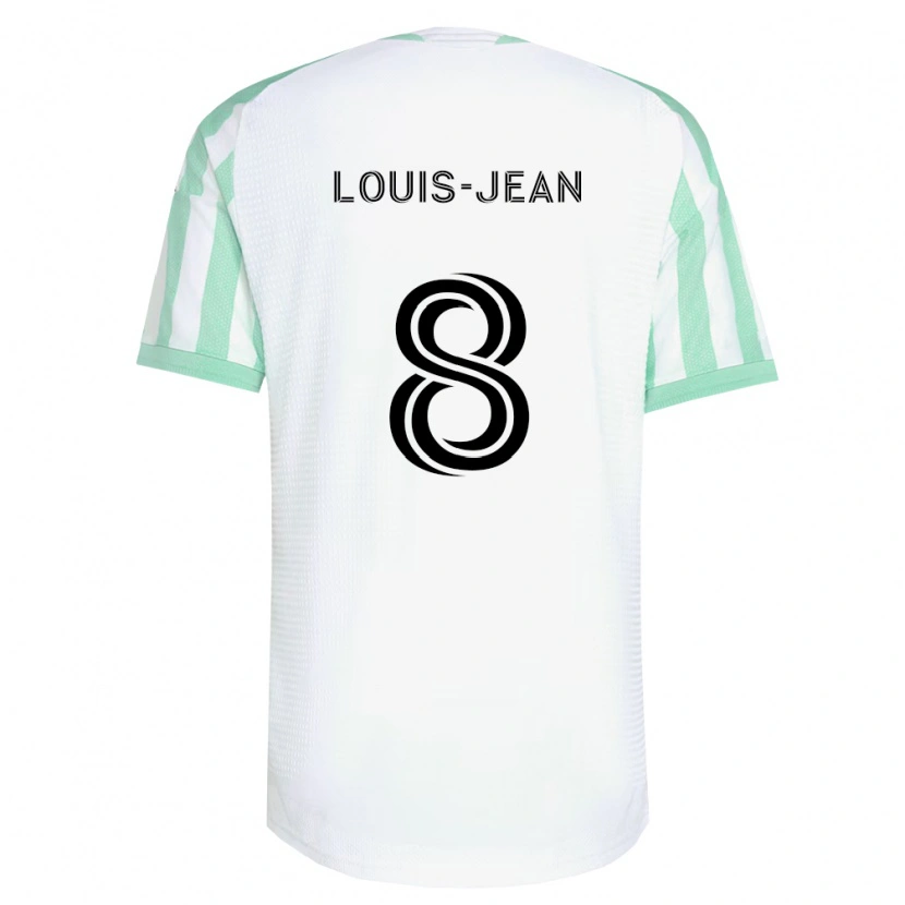 Danxen Homme Maillot Steeve Louis-Jean #8 Vert Clair Noir Blanc Tenues Extérieur 2026/27 T-Shirt