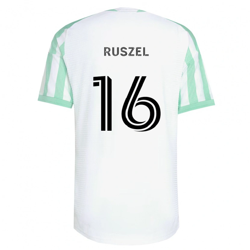 Danxen Homme Maillot Marcel Ruszel #16 Vert Clair Noir Blanc Tenues Extérieur 2026/27 T-Shirt