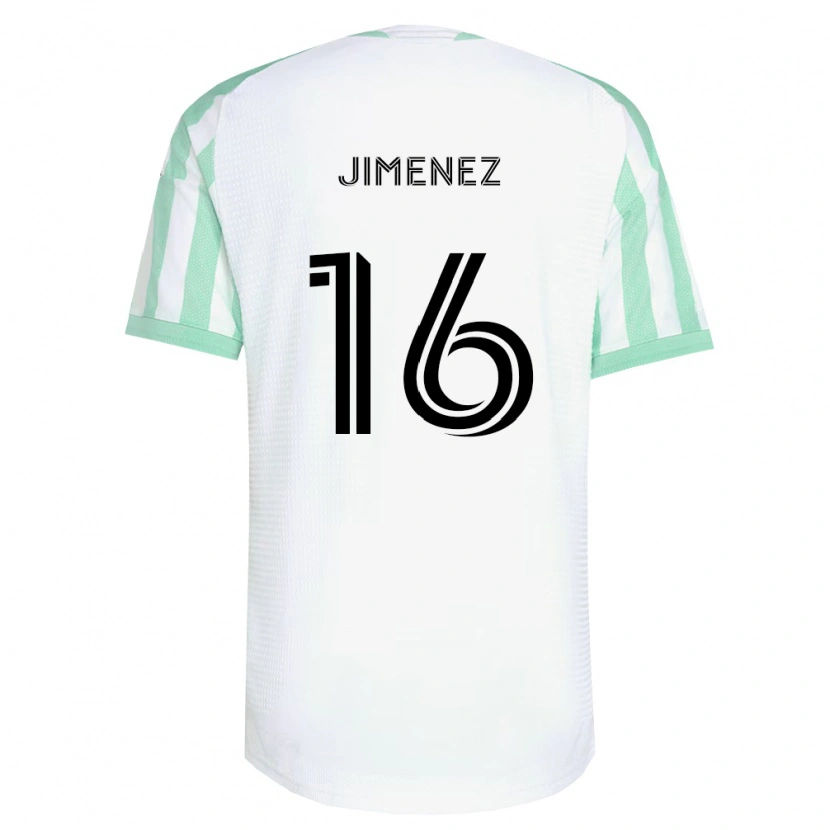 Danxen Homme Maillot Héctor Jiménez #16 Vert Clair Noir Blanc Tenues Extérieur 2026/27 T-Shirt