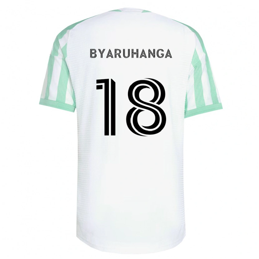 Danxen Homme Maillot Bobosi Byaruhanga #18 Vert Clair Noir Blanc Tenues Extérieur 2026/27 T-Shirt