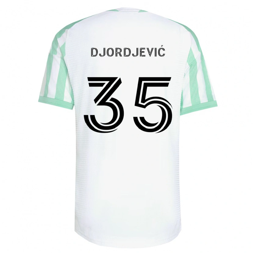 Danxen Homme Maillot Mateja Djordjević #35 Vert Clair Noir Blanc Tenues Extérieur 2026/27 T-Shirt