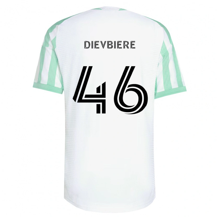 Danxen Homme Maillot Vona Dievbiere #46 Vert Clair Noir Blanc Tenues Extérieur 2026/27 T-Shirt