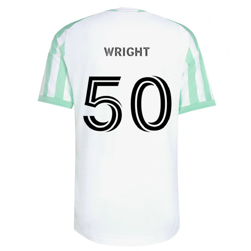 Danxen Homme Maillot Daniel Wright #50 Vert Clair Noir Blanc Tenues Extérieur 2026/27 T-Shirt