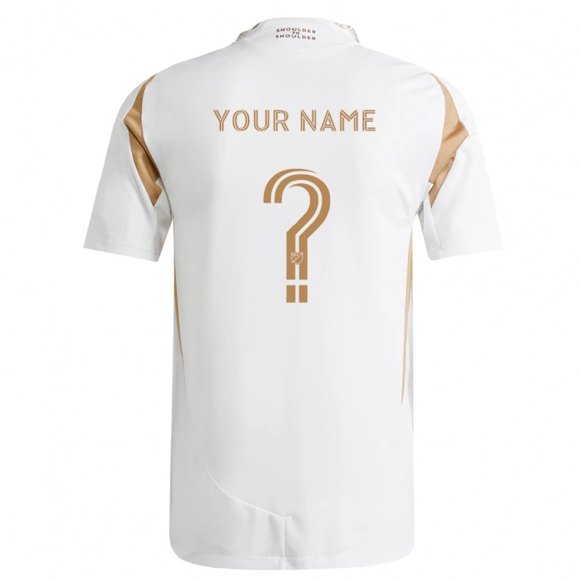 Danxen Homme Maillot Votre Nom #0 Blanc Marron Tenues Extérieur 2026/27 T-Shirt