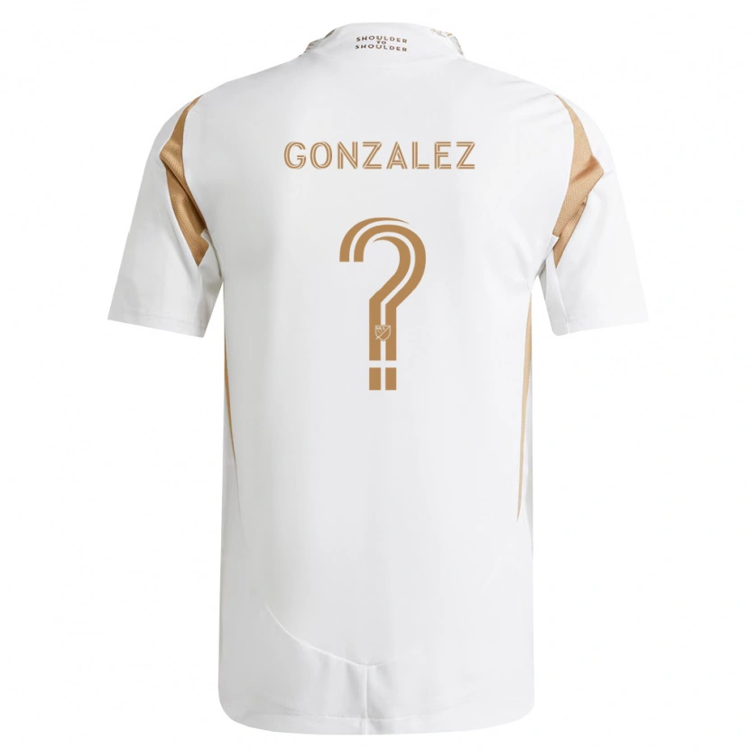 Danxen Homme Maillot Mario Gonzalez #0 Blanc Marron Tenues Extérieur 2026/27 T-Shirt