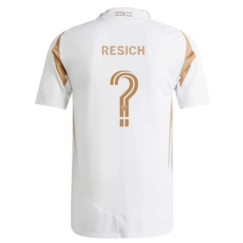 Danxen Homme Maillot Dempsey Resich #0 Blanc Marron Tenues Extérieur 2026/27 T-Shirt
