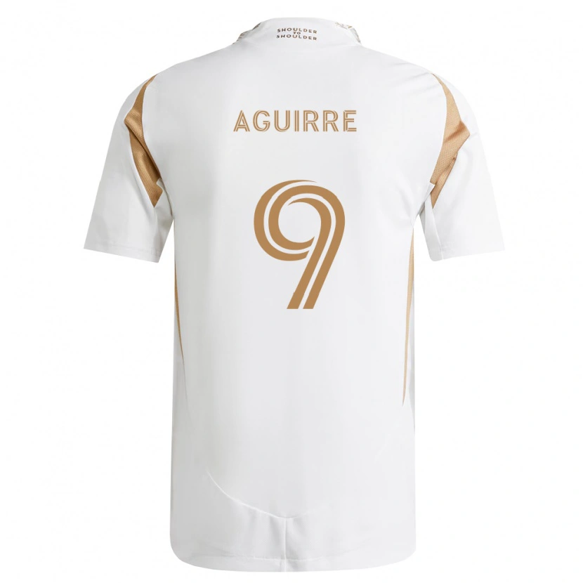 Danxen Homme Maillot Dustin Aguirre #9 Blanc Marron Tenues Extérieur 2026/27 T-Shirt