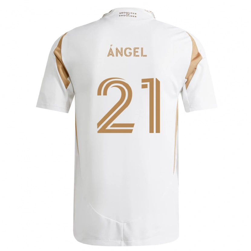 Danxen Homme Maillot Tomás Ángel #21 Blanc Marron Tenues Extérieur 2026/27 T-Shirt