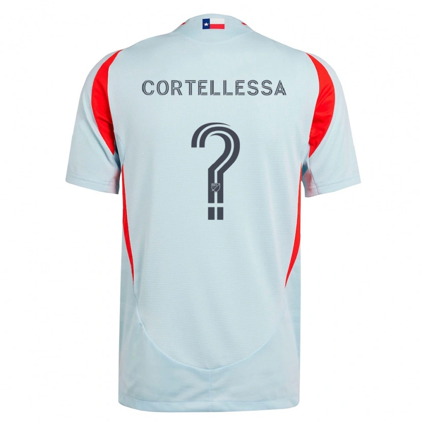 Danxen Homme Maillot Michael Cortellessa #0 Gris Foncé Rouge Blanc Tenues Extérieur 2026/27 T-Shirt