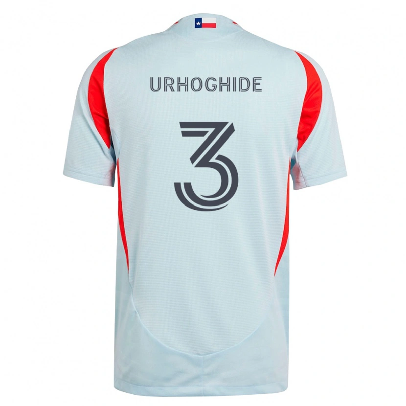 Danxen Homme Maillot Osaze Urhoghide #3 Gris Foncé Rouge Blanc Tenues Extérieur 2026/27 T-Shirt