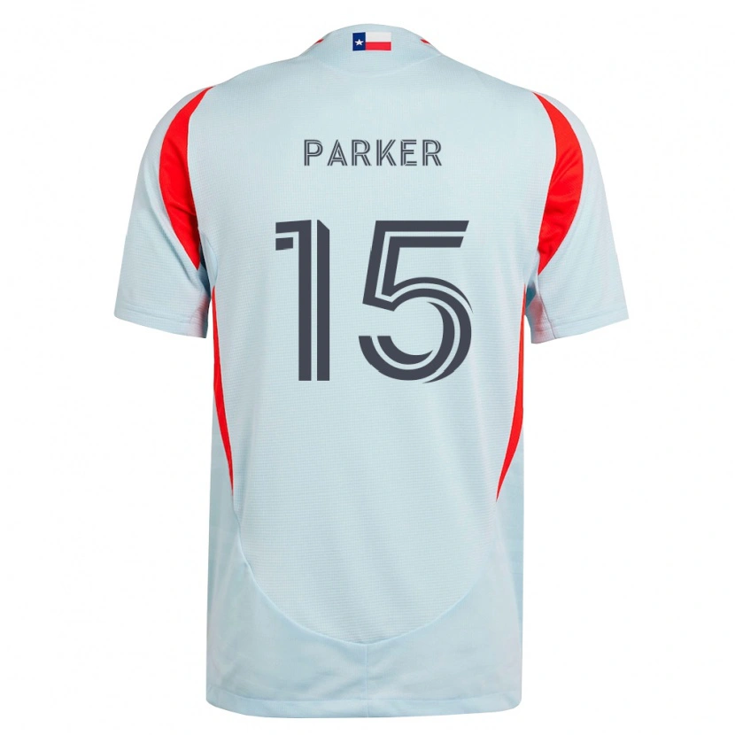 Danxen Homme Maillot Isaiah Parker #15 Gris Foncé Rouge Blanc Tenues Extérieur 2026/27 T-Shirt