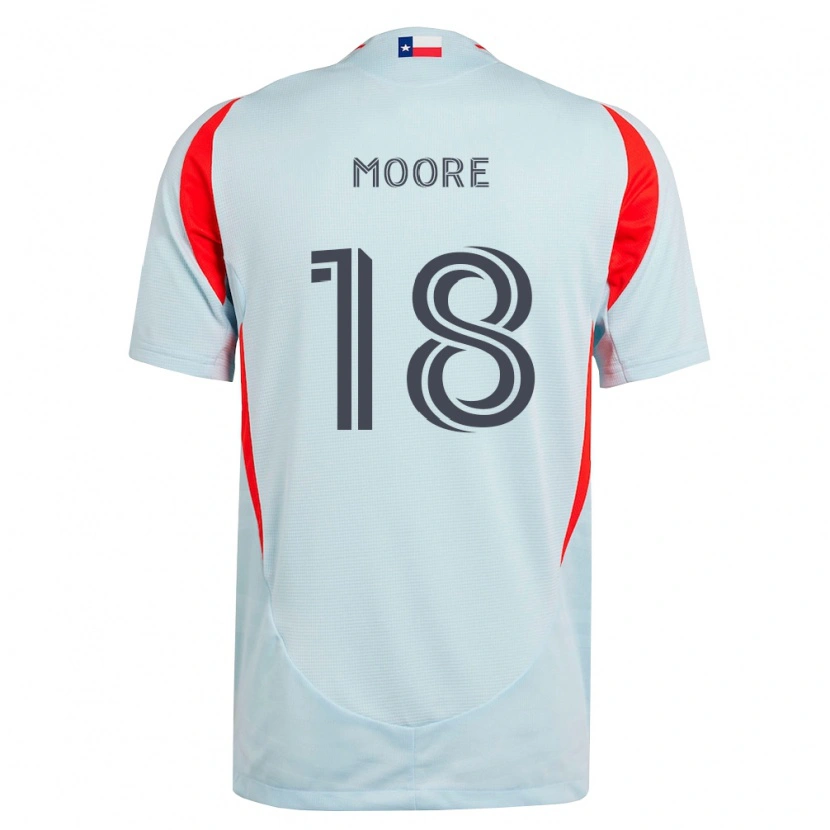 Danxen Homme Maillot Shaq Moore #18 Gris Foncé Rouge Blanc Tenues Extérieur 2026/27 T-Shirt