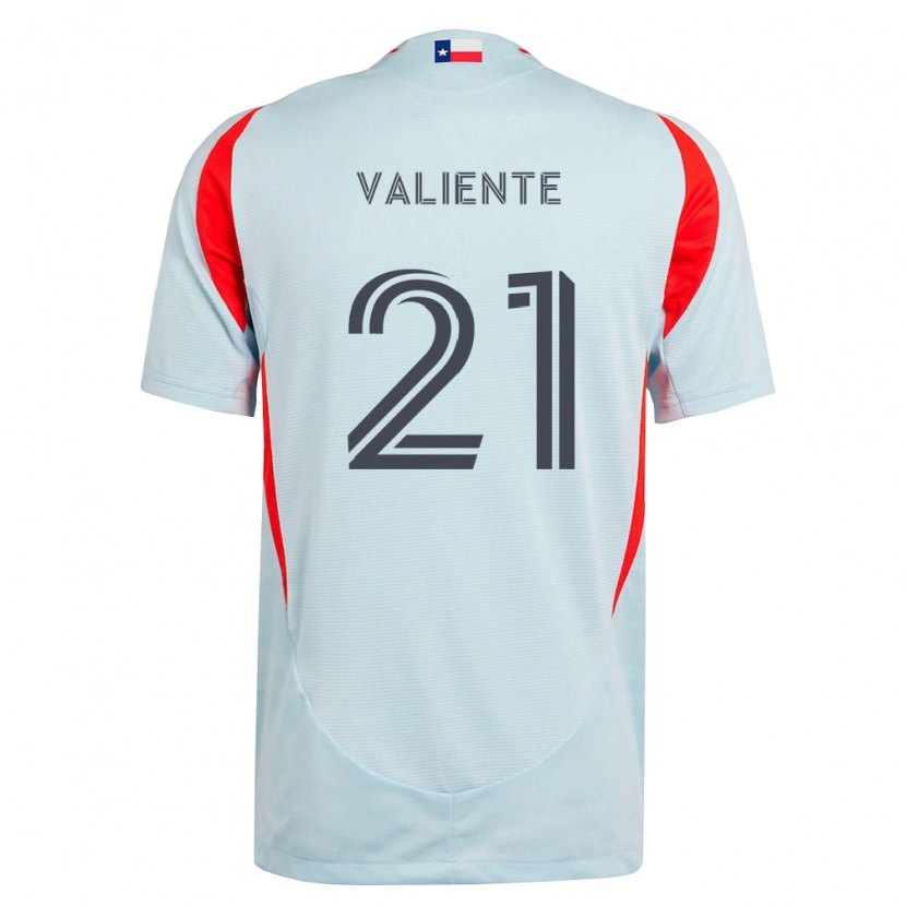 Danxen Homme Maillot Joaquín Valiente #21 Gris Foncé Rouge Blanc Tenues Extérieur 2026/27 T-Shirt