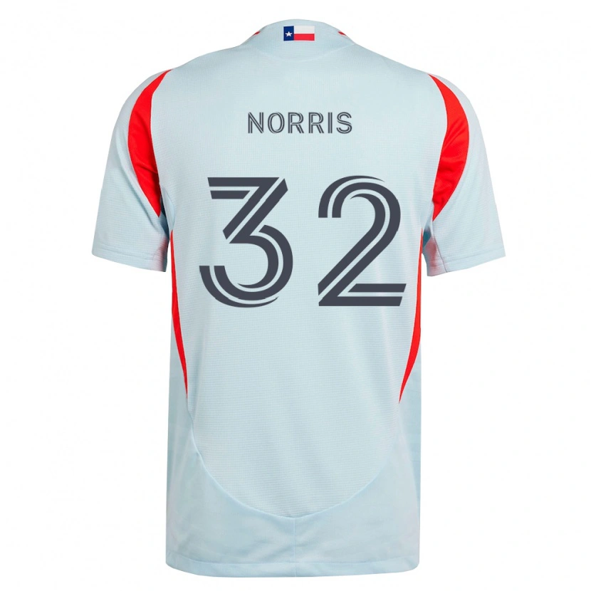 Danxen Homme Maillot Nolan Norris #32 Gris Foncé Rouge Blanc Tenues Extérieur 2026/27 T-Shirt
