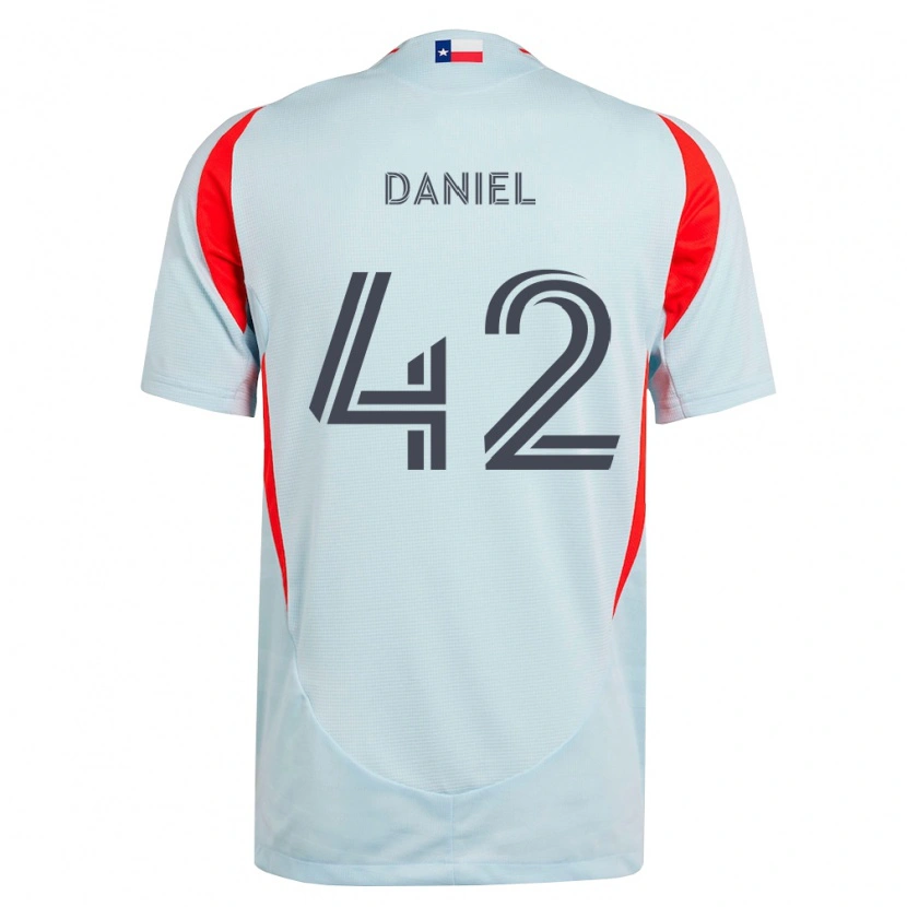 Danxen Homme Maillot Daniel De Sousa Britto #42 Gris Foncé Rouge Blanc Tenues Extérieur 2026/27 T-Shirt